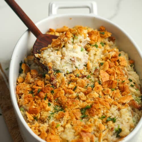 Leftover Turkey Rice Casserole - SueBee Homemaker