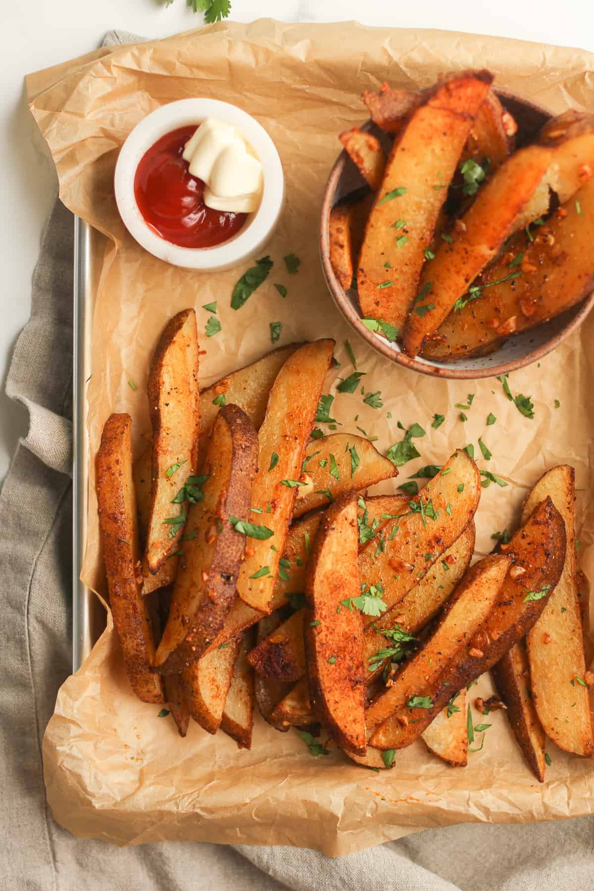 Baked Garlic Home Fries