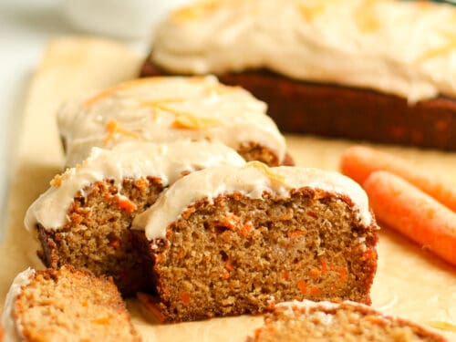 97 cal carrot cake loaf Recipe - Samsung Food