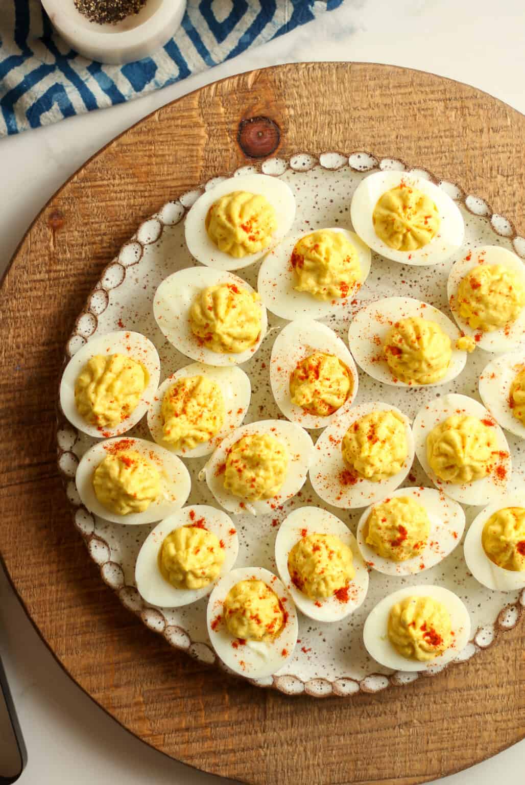 Classic Deviled Eggs with Apple Cider Vinegar - SueBee Homemaker