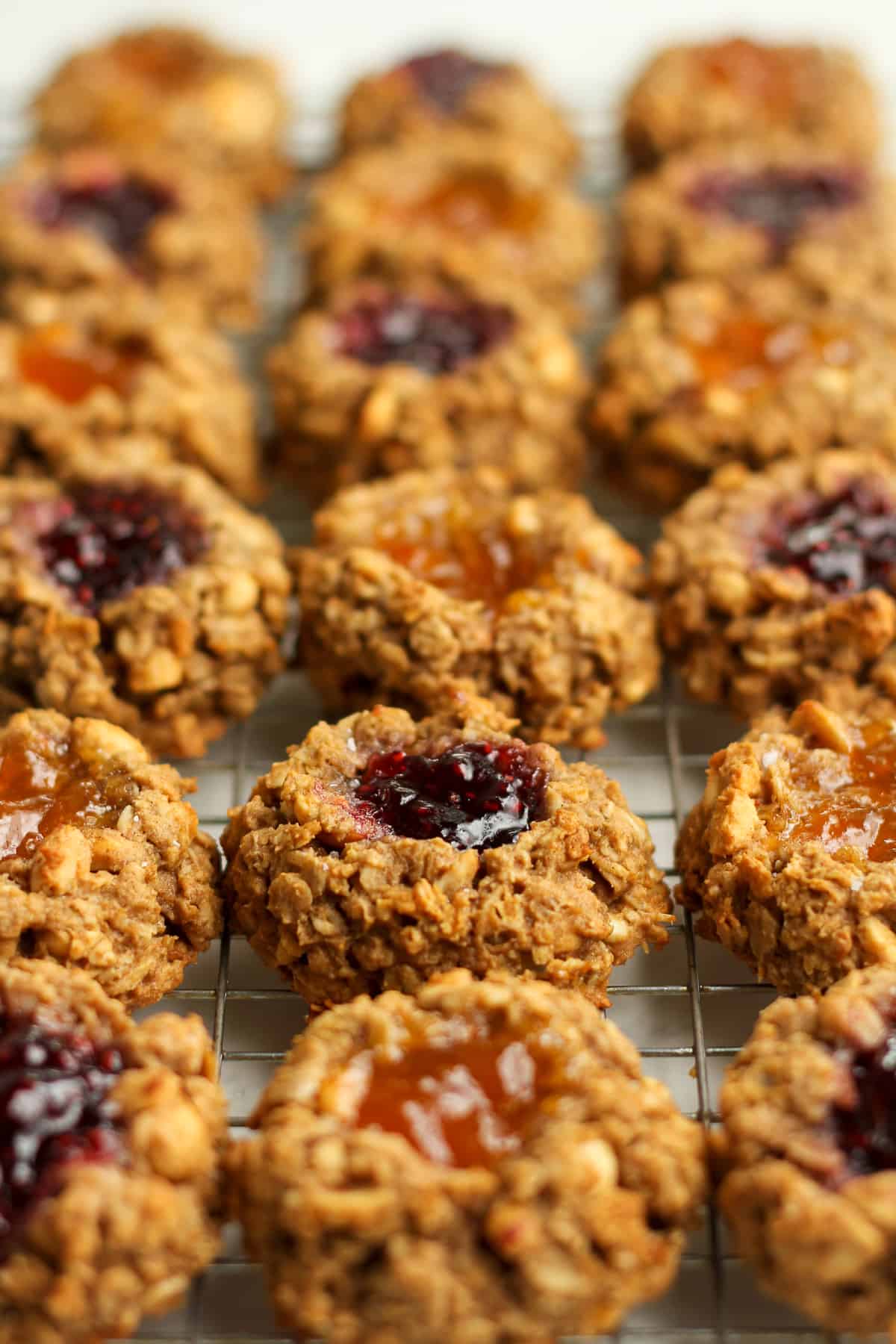 Side view of the low calorie breakfast cookies.