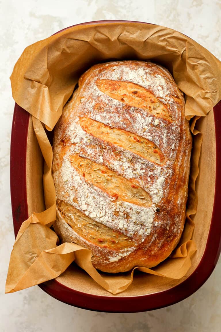 Garlic Sourdough Bread With Parmesan - SueBee Homemaker