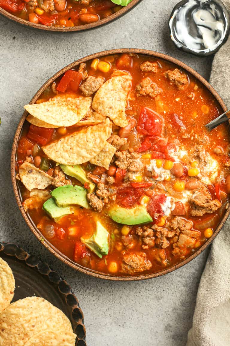 Favorite Turkey Taco Soup - SueBee Homemaker