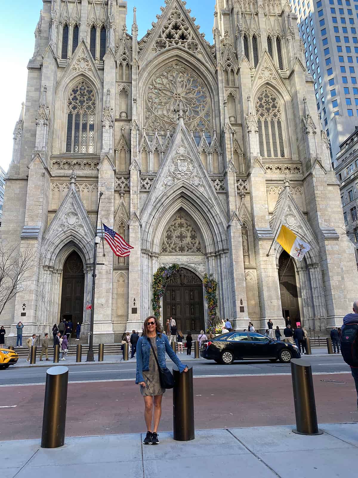 Me in front of St. Patrick's Cathedral.