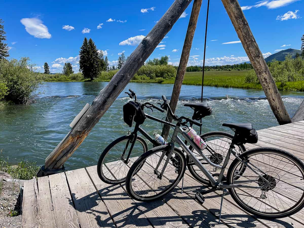 Two bikes by Snake River.