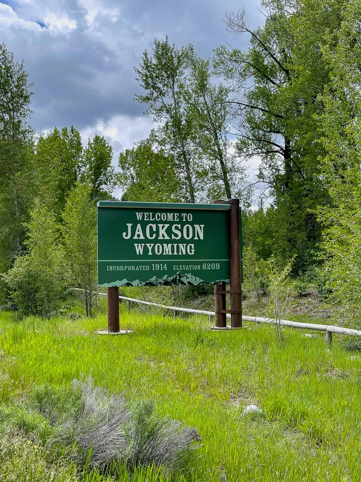 A sign for Jackson Wyoming.