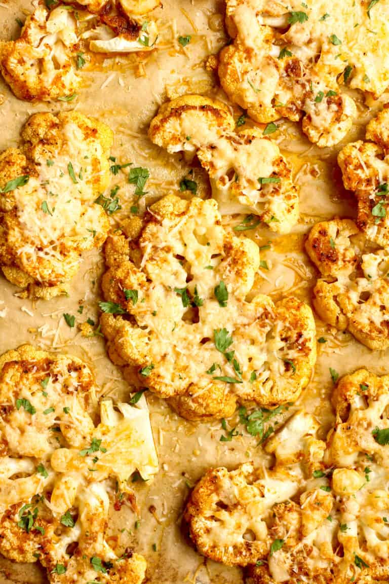 Cheesy Cauliflower Steaks - Suebee Homemaker