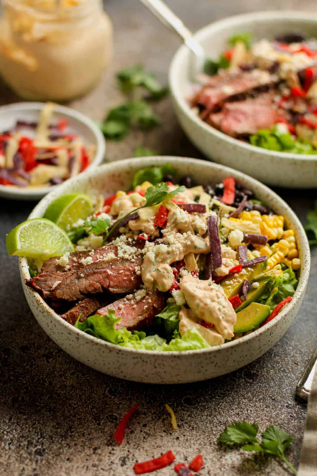 Steak Fajita Taco Salad - SueBee Homemaker