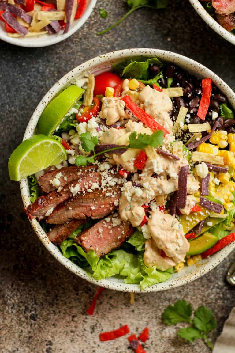 Steak Fajita Taco Salad - SueBee Homemaker