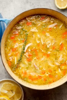 Lemon Chicken Orzo Soup - SueBee Homemaker