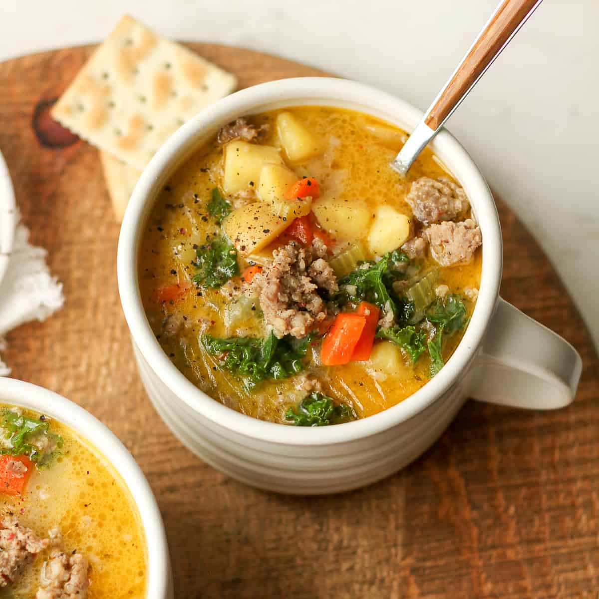 Turkey Meatball Italian Wedding Soup - SueBee Homemaker