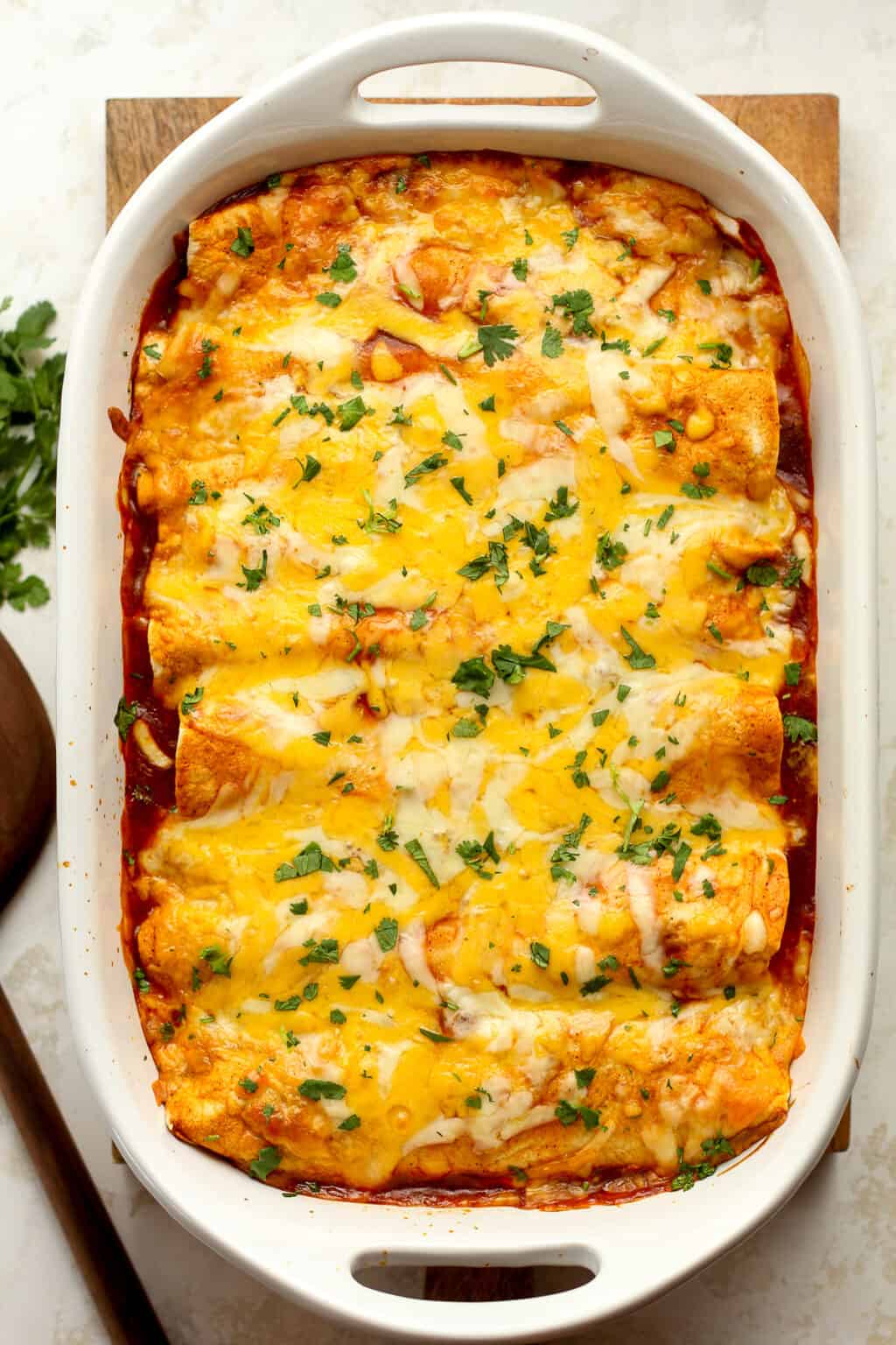 Shredded Beef Enchiladas with Red Sauce - SueBee Homemaker