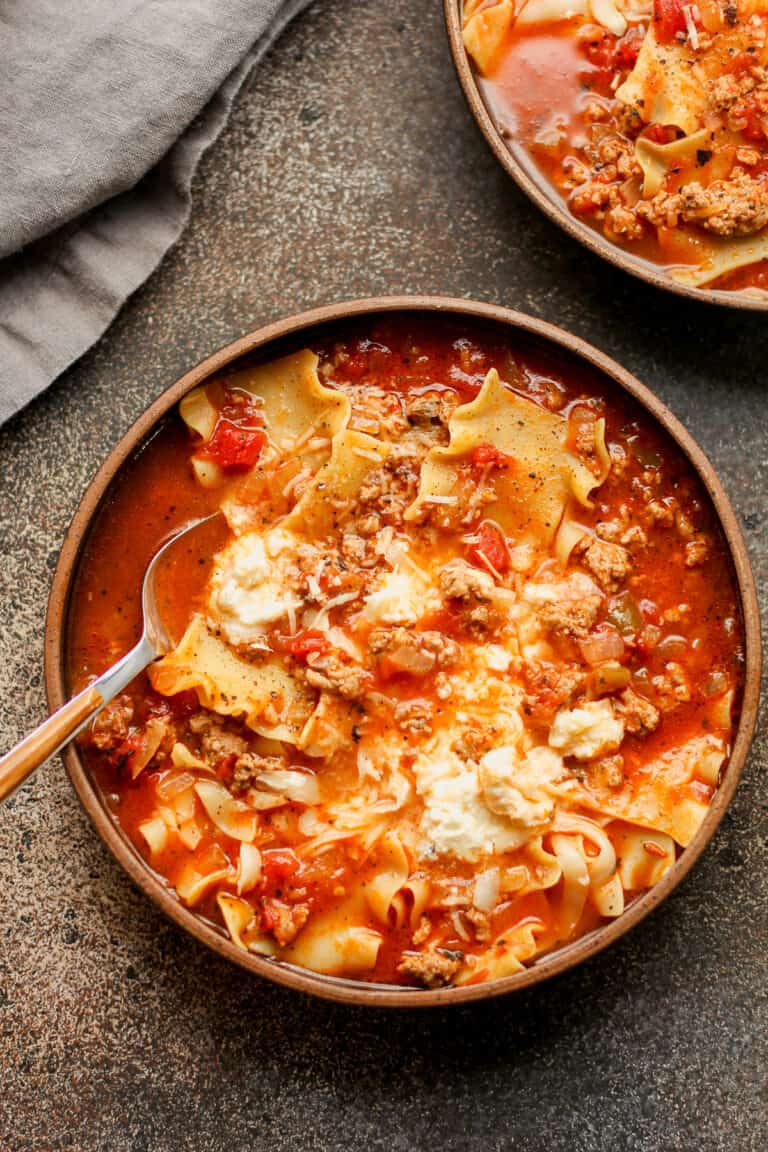Delicious Turkey Lasagna Soup - SueBee Homemaker