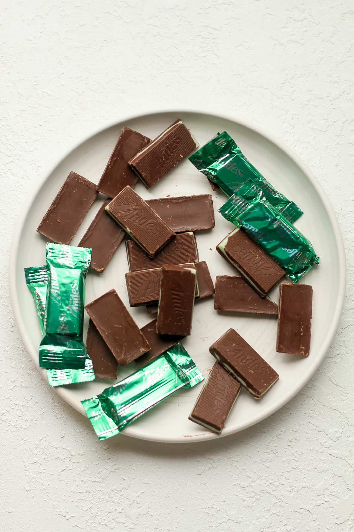 A plate of the Andes mints.