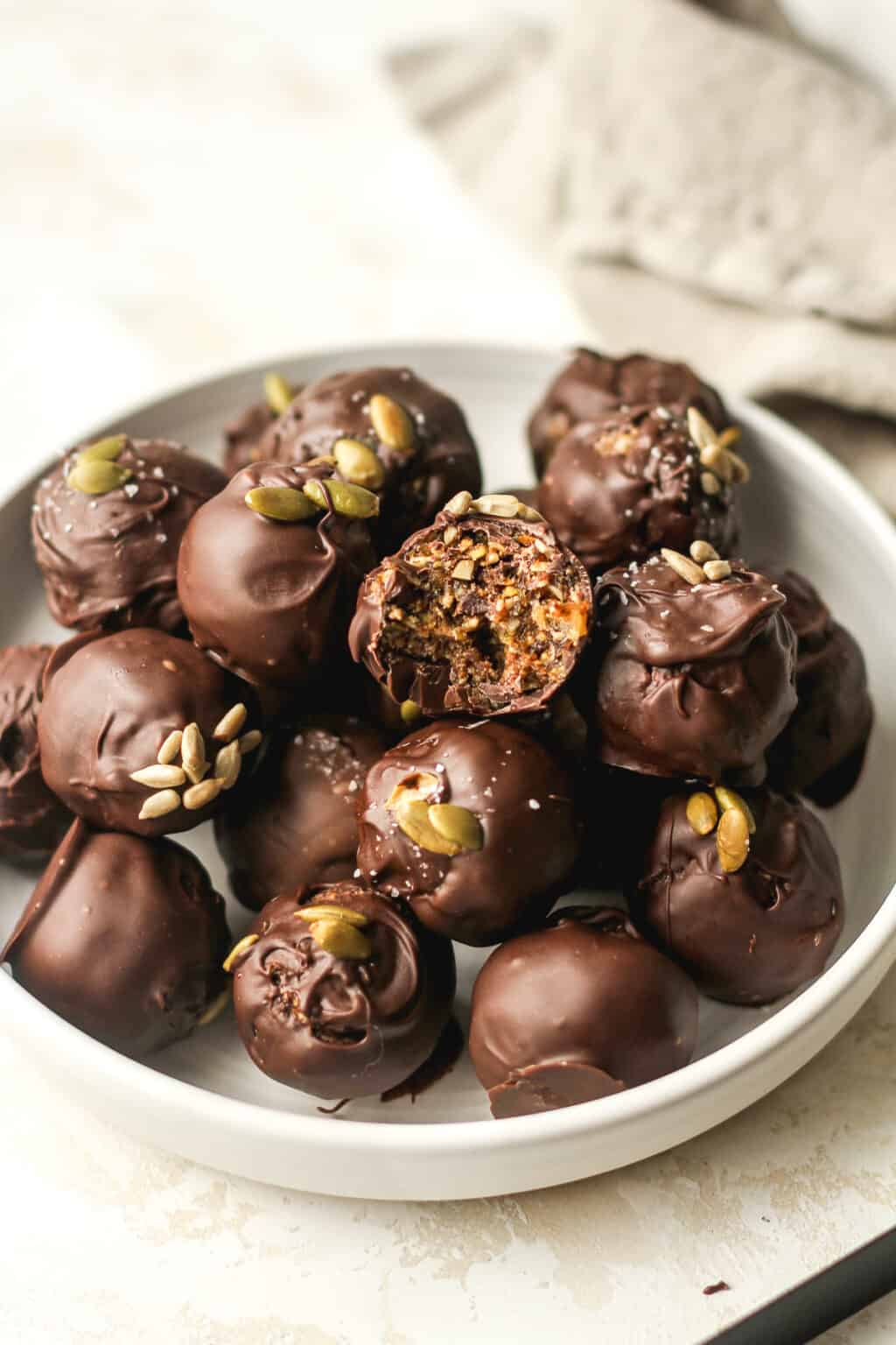 Chocolate Covered Date Nut Balls - SueBee Homemaker