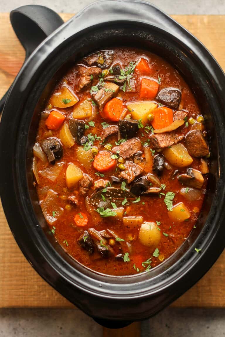 Slow Cooker Beef Stew - SueBee Homemaker