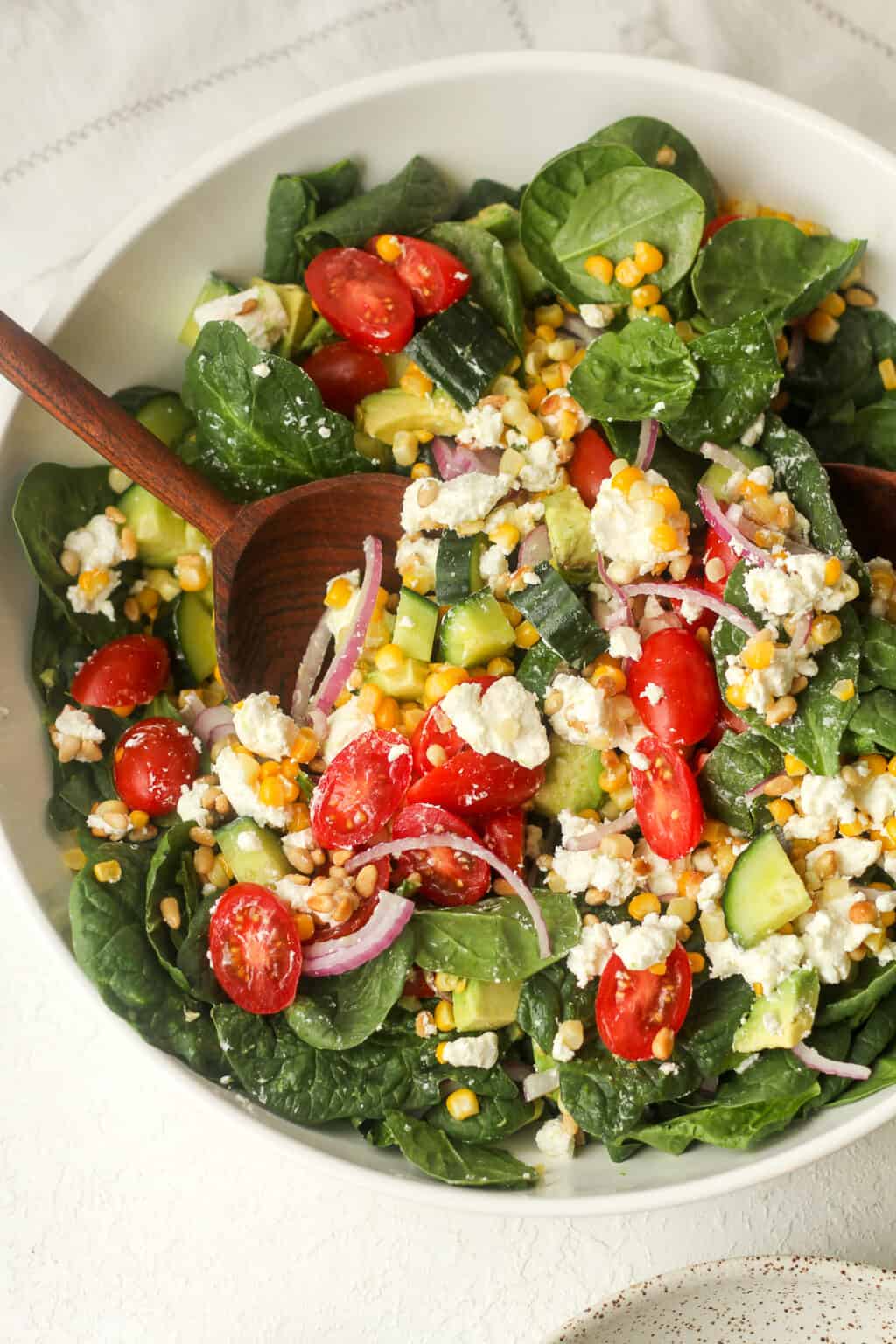 Spinach and Goat Cheese Salad - SueBee Homemaker