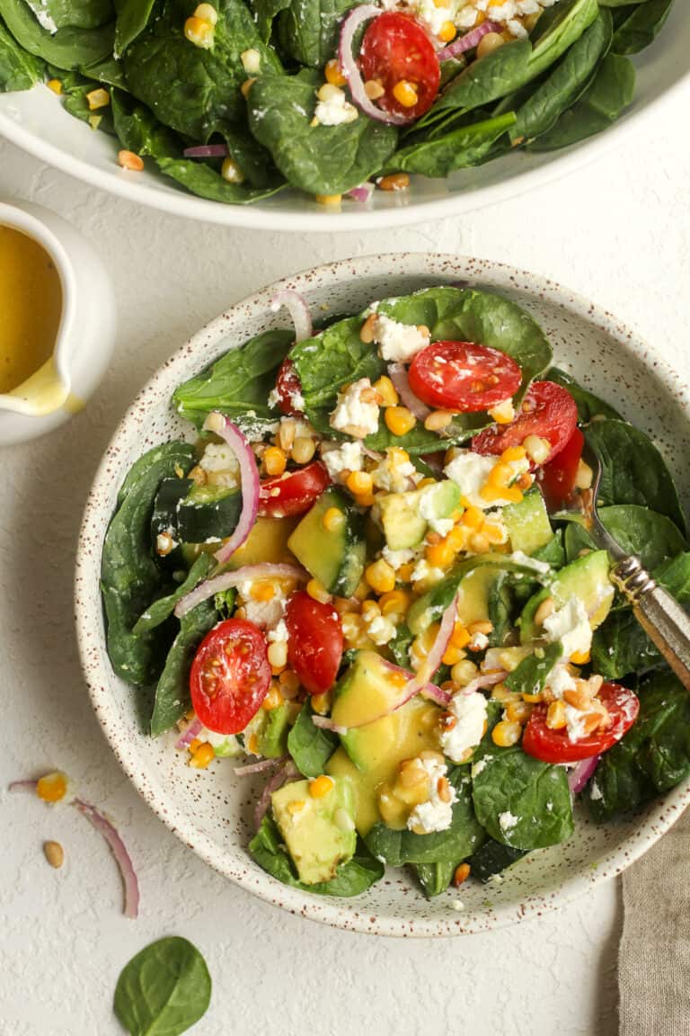 Spinach and Goat Cheese Salad - SueBee Homemaker