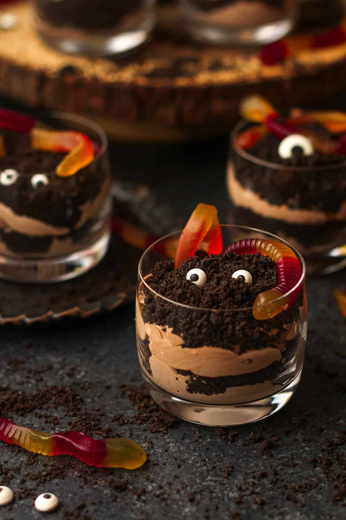 Zombie Dirt Pudding Cups - Together as Family