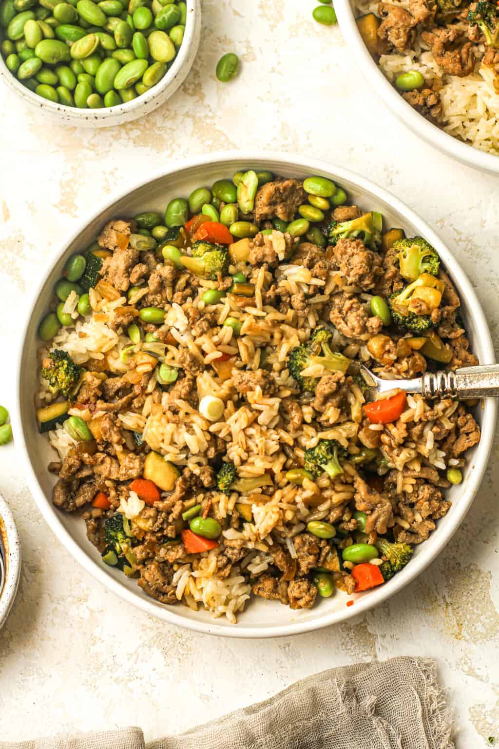 Teriyaki Turkey Rice Bowls - SueBee Homemaker