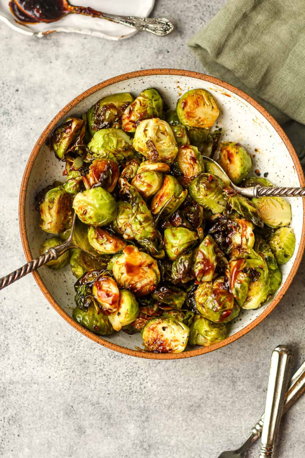 Teriyaki Brussels Sprouts - SueBee Homemaker