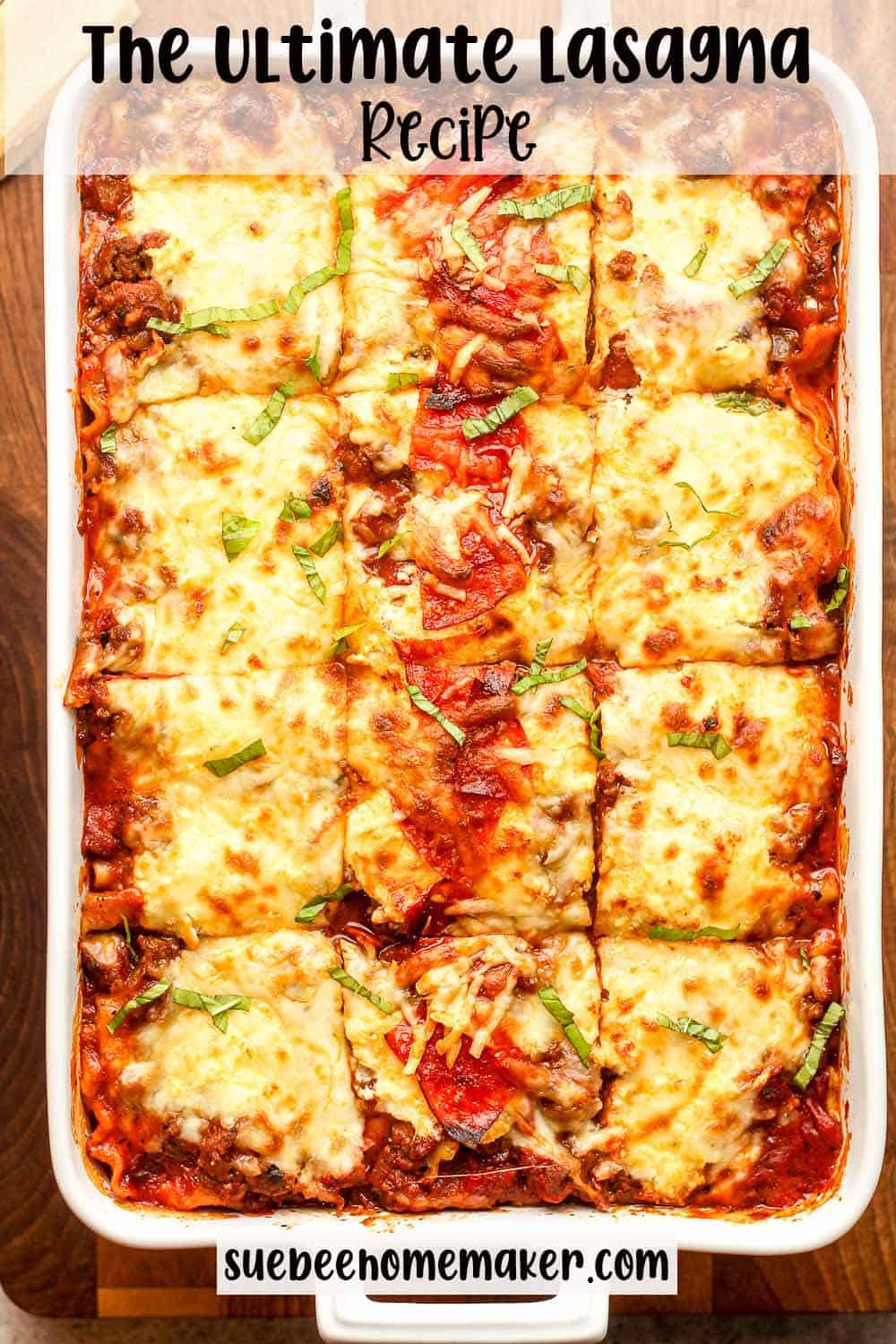 Ultimate Cheese Lasagna