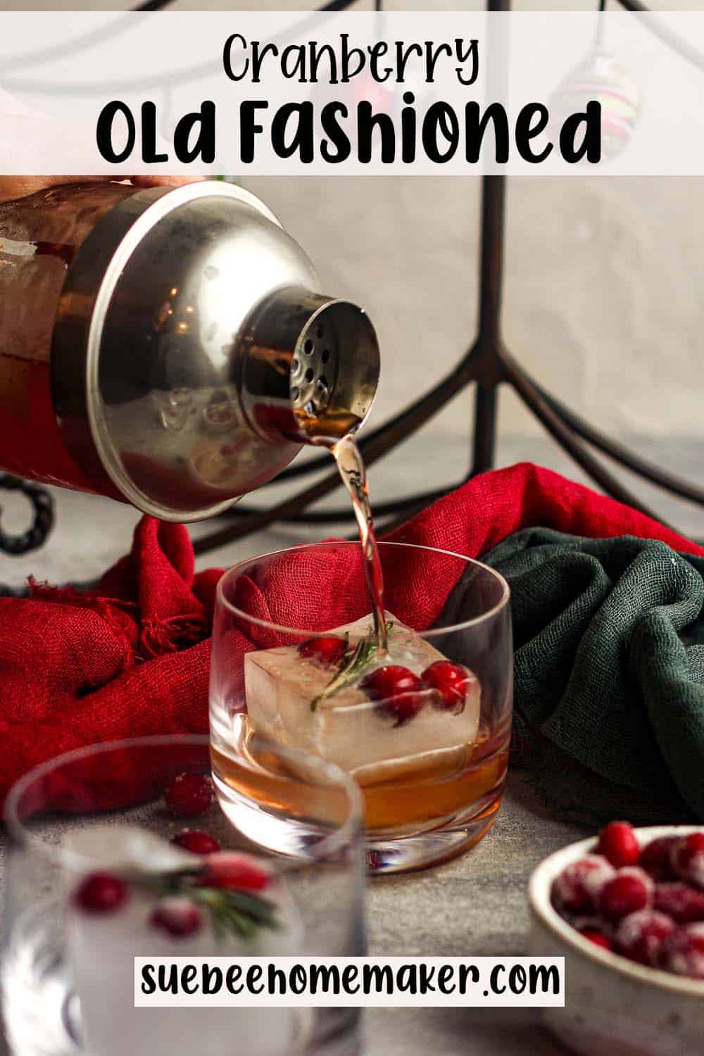 Easy Christmas Old Fashioned Recipe — Sugar & Cloth