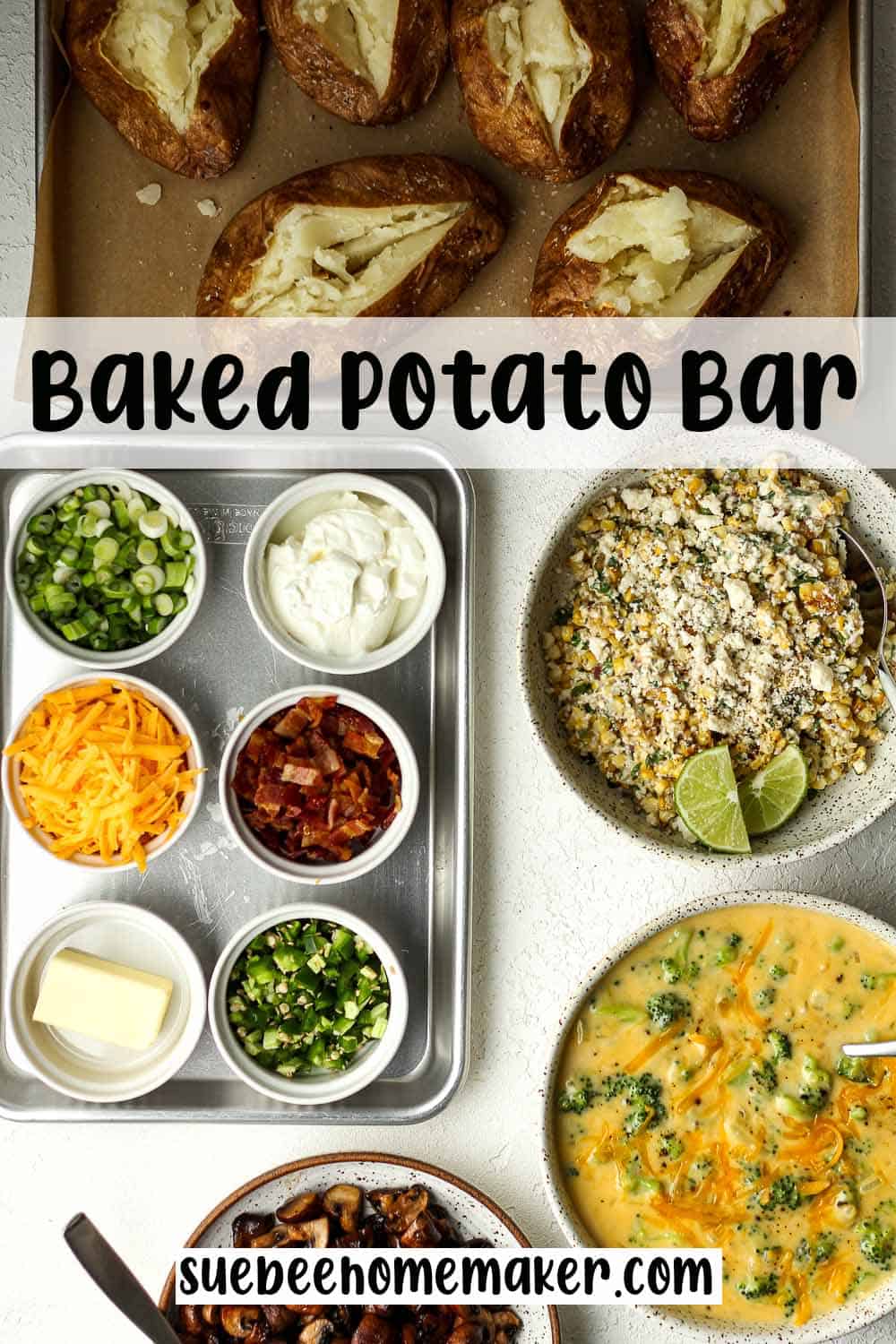 How to Make The Best Baked Potato Bar - SueBee Homemaker