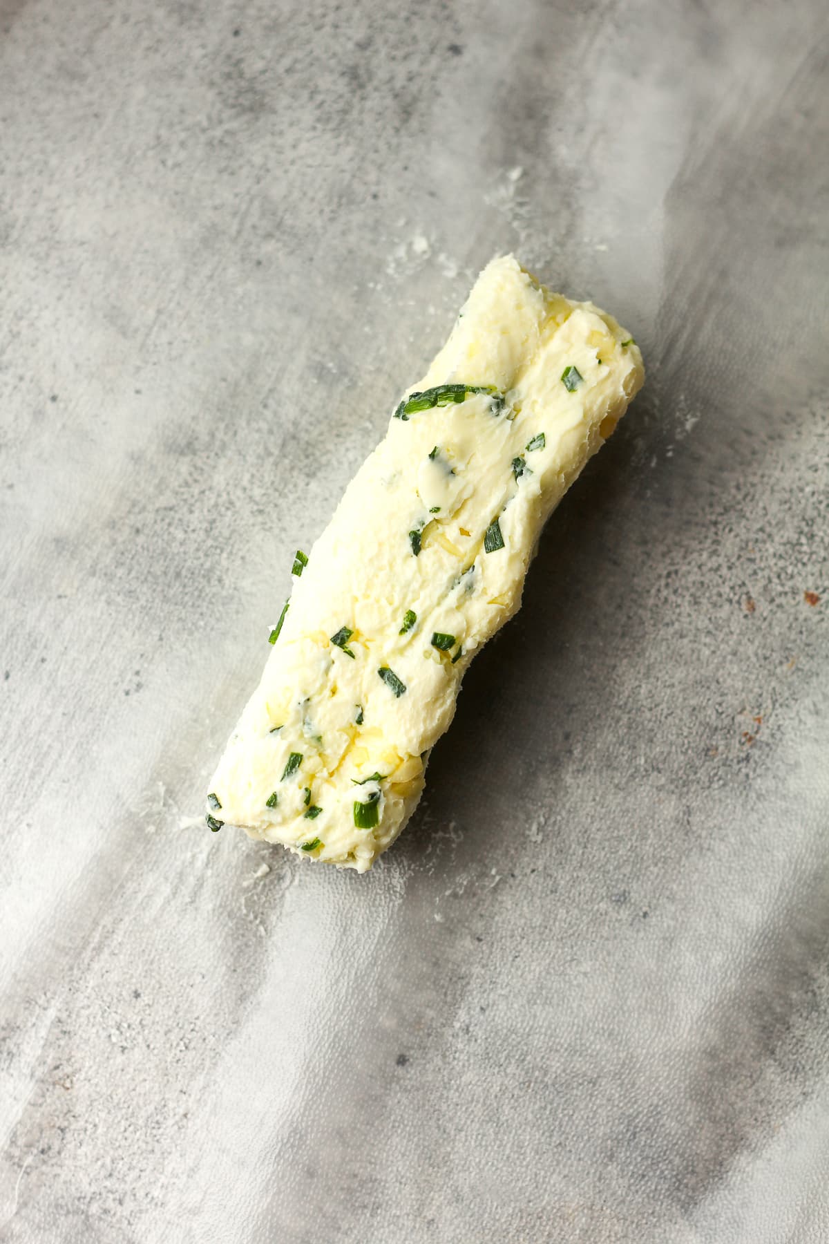 A log of the garlic butter.