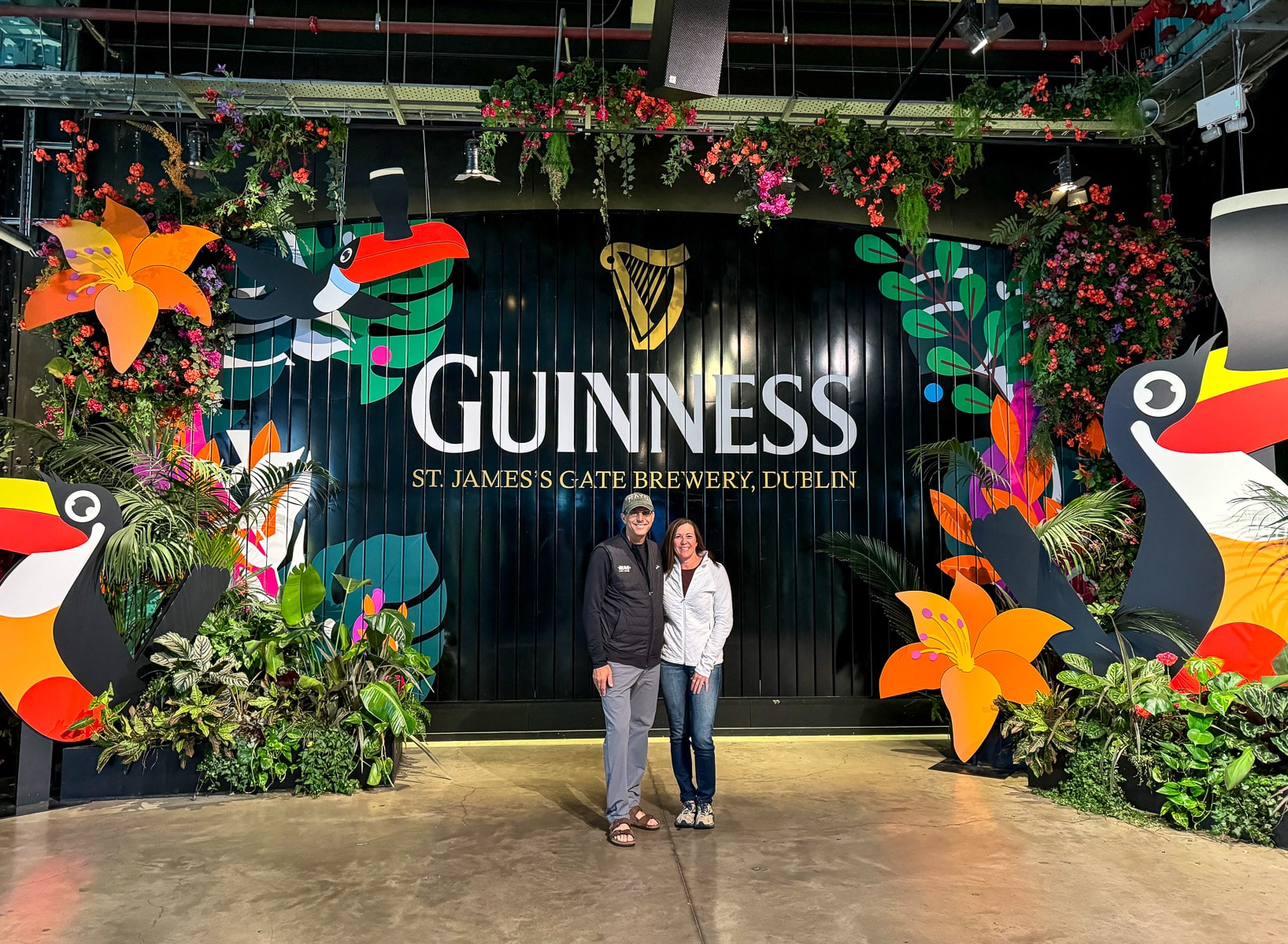 Mike and Sue at the Guiness Storefront.