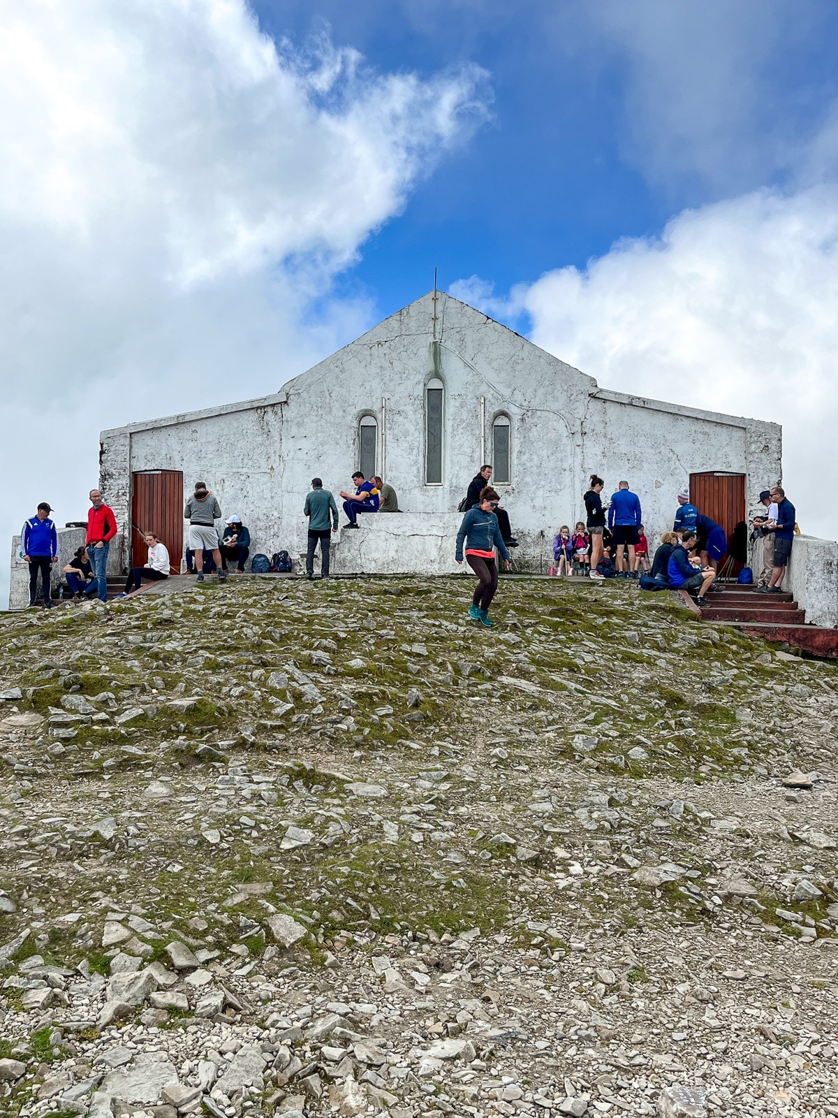 The little church on the top Croagh Patrick.