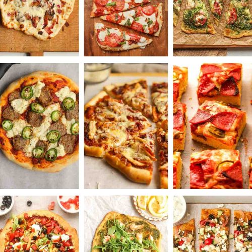 A collage of the Best Pizza Toppings