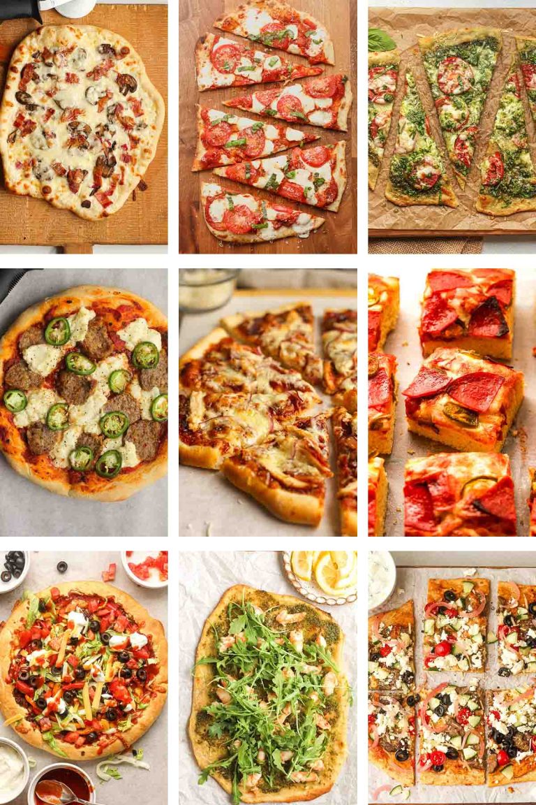 A collage of the Best Pizza Toppings