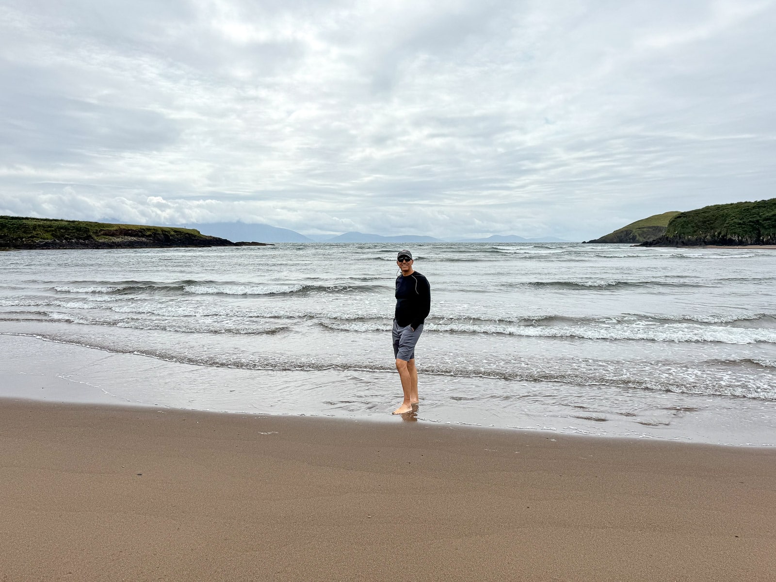 Mike on a quiet beach in Dingle.