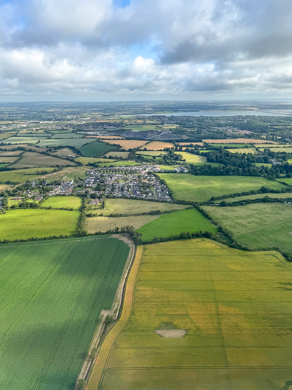 The view of Ireland flying in.