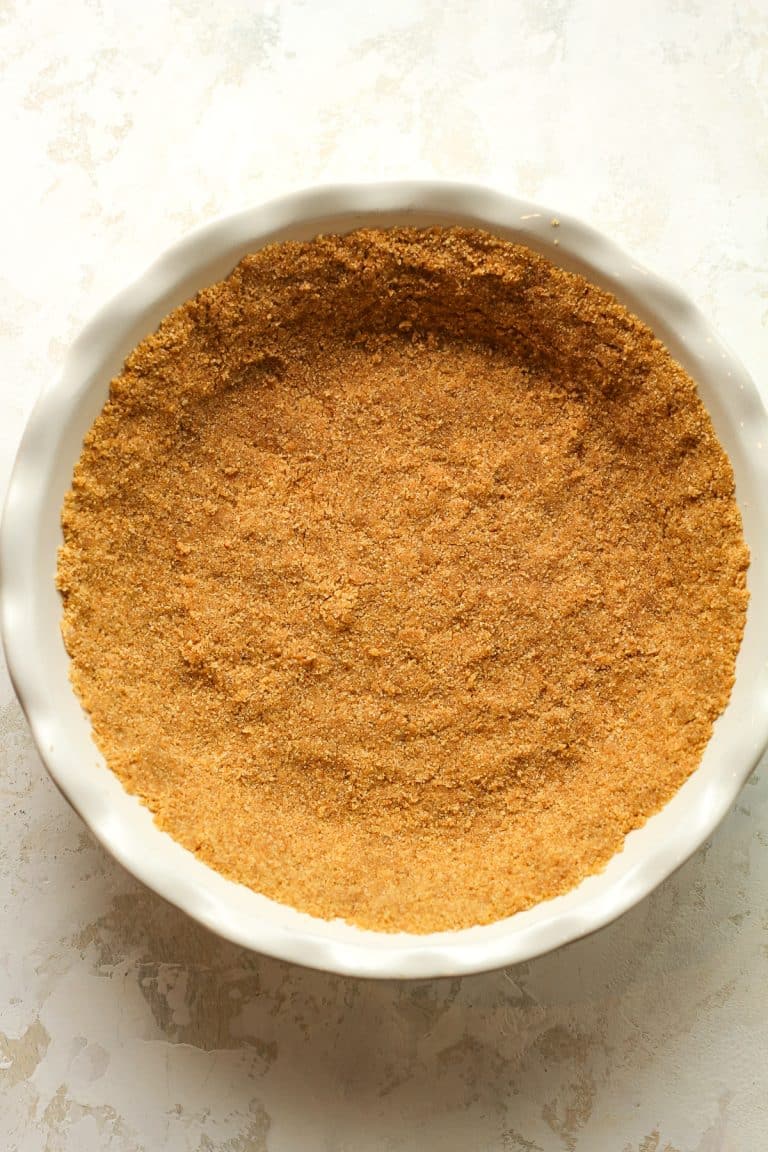 A ready to bake graham cracker crust.