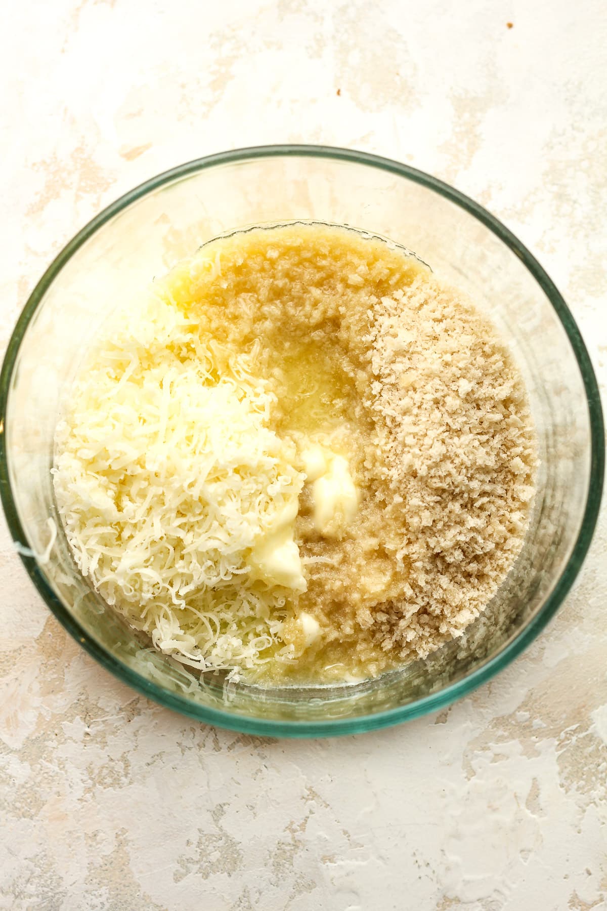 A bowl of the breadcrumb topping.