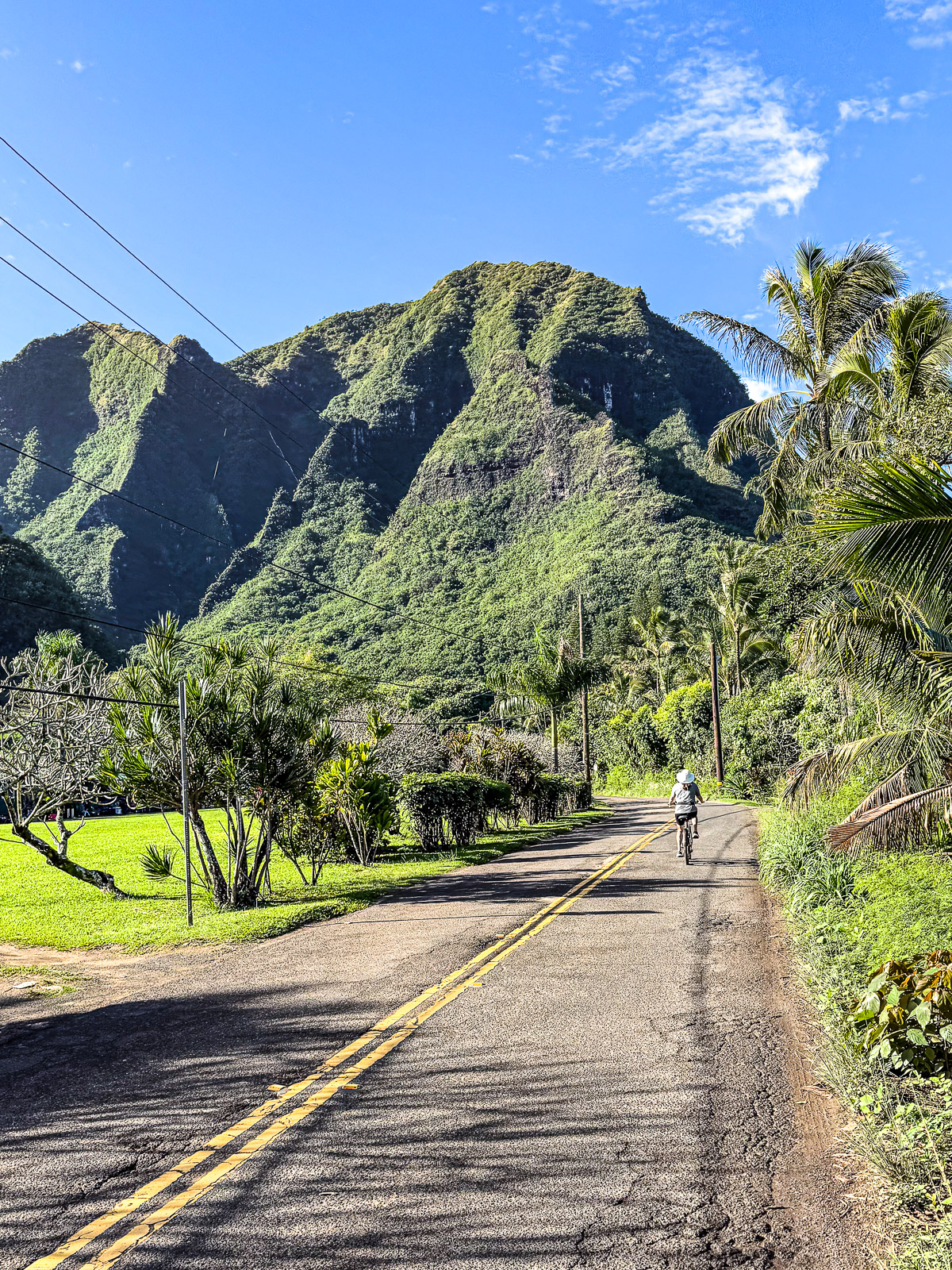 Me bike riding on the north shore of Kauai.
