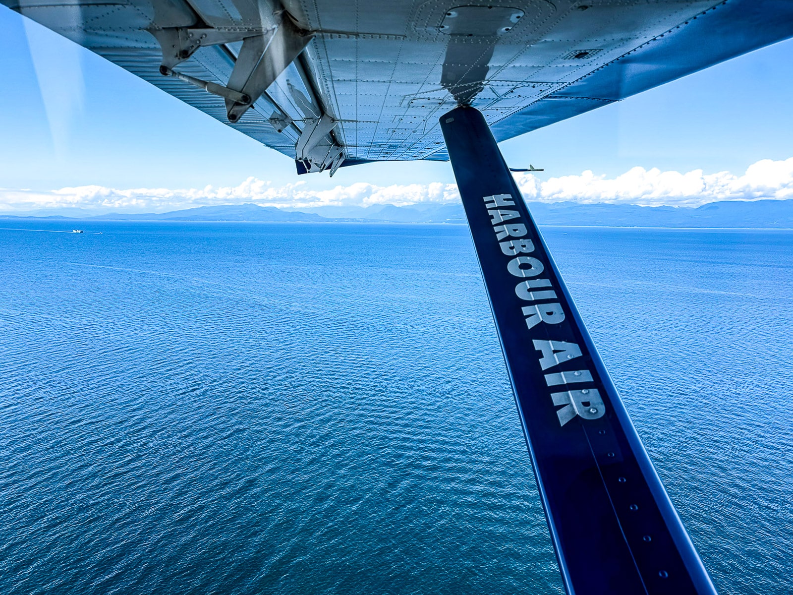 View of the sea from our Harbor Air flight.