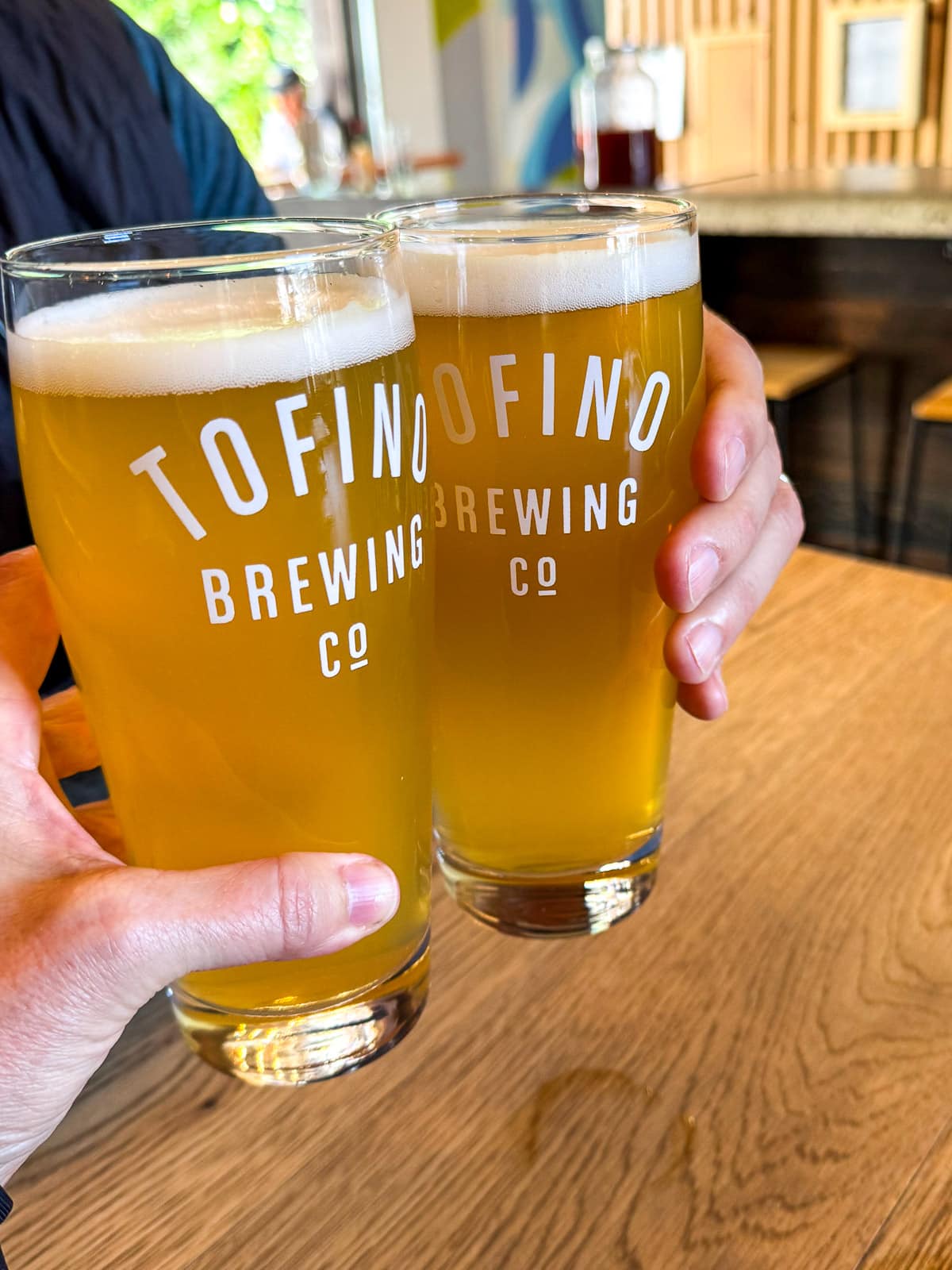Our beers at Tofino brewery.