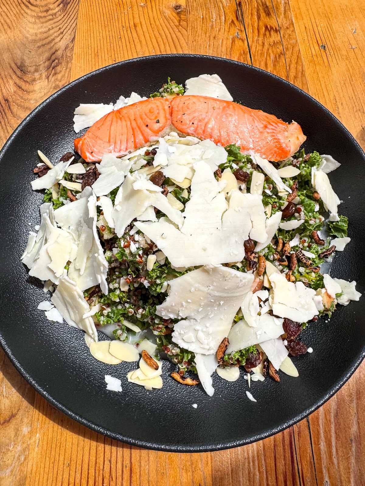Mike's salmon and kale bowl at The Shelter.