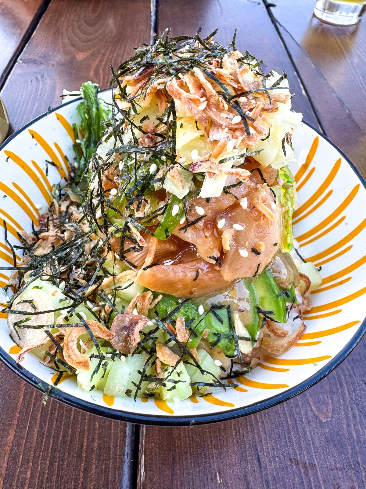 Mike's poke bowl at The Shed.