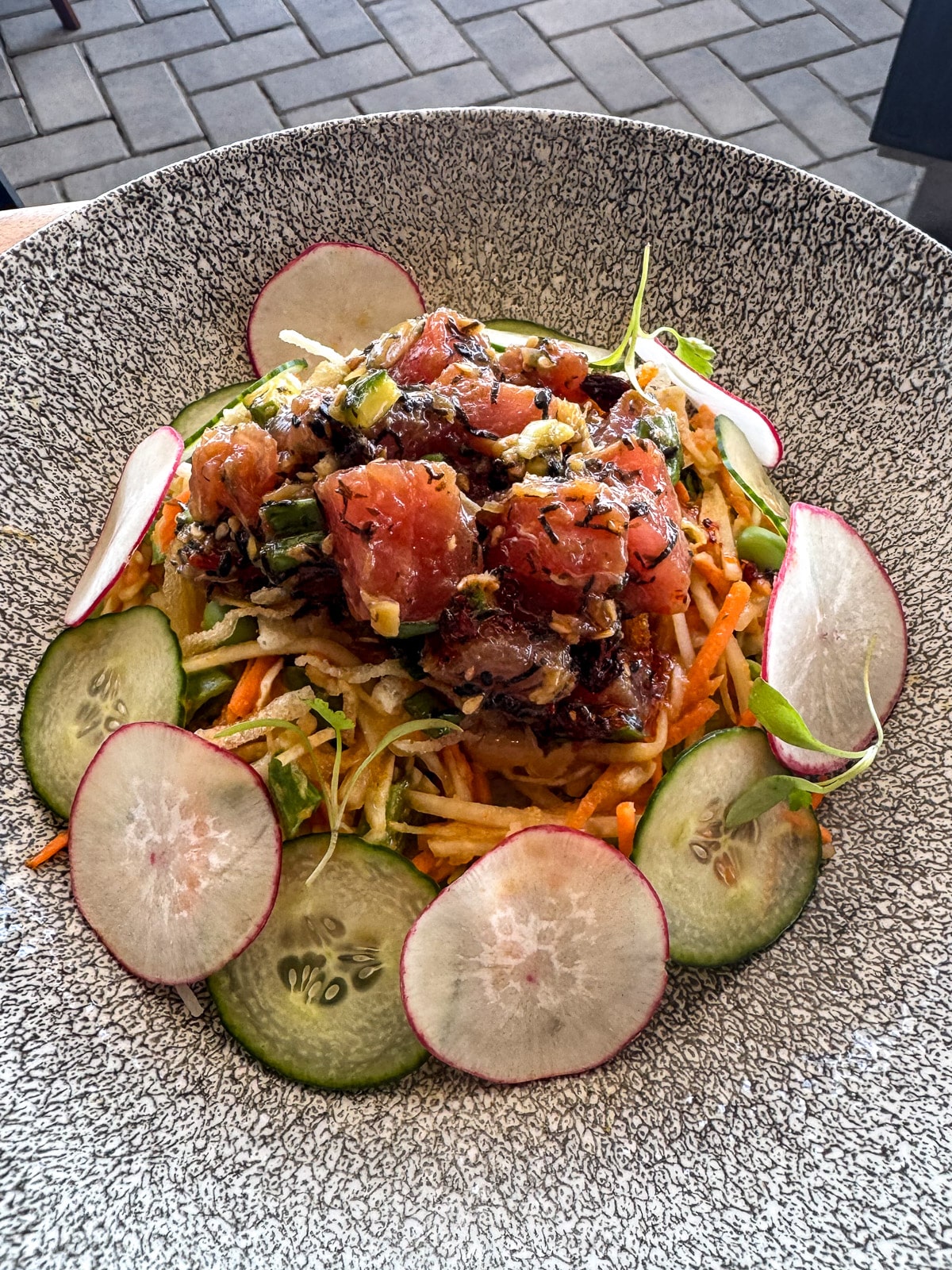A poke bowl at Joey in Vancouver.