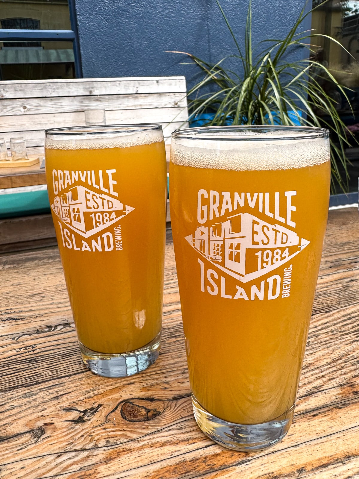 Our hazy IPAs at Granville Island brewing.