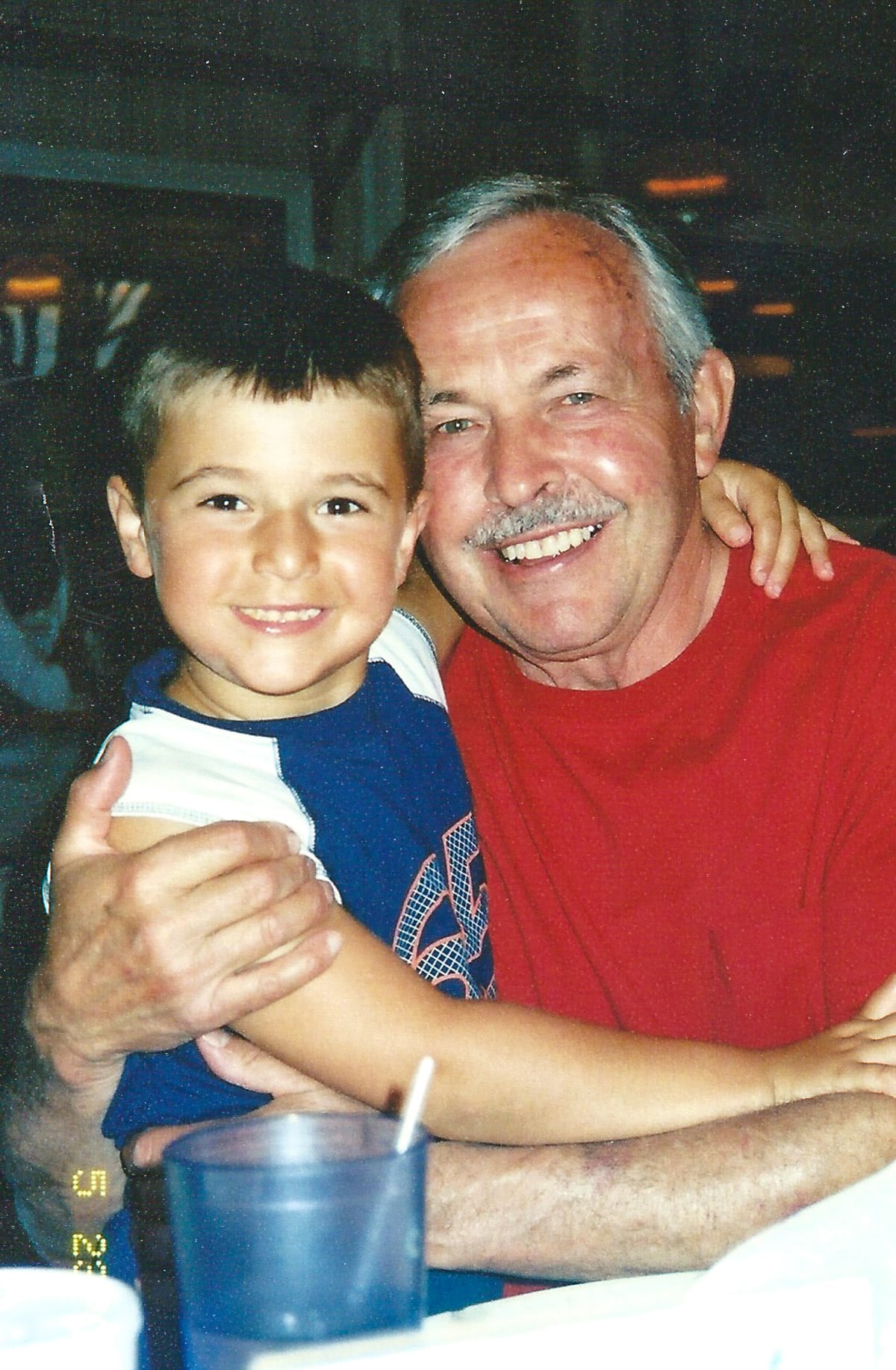 A photo of Dad and Josh.